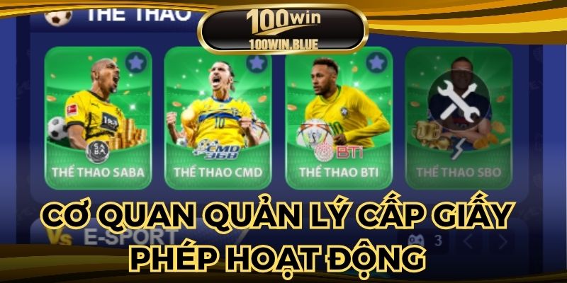 Cơ quan có quyền cấp giấy phép hoạt động cho 100WIN