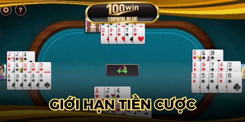 Thành viên đặt giới hạn tiền cược cho mỗi lần đánh bài binh